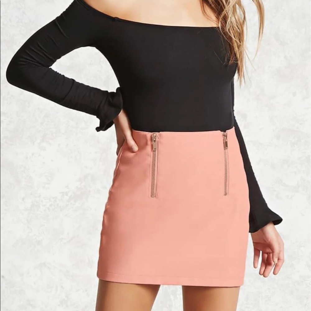 Forever 21 Faux Mini Skirt